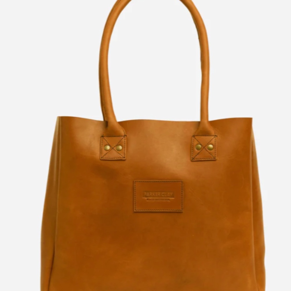 Parker Clay Leather Merkato tote bag